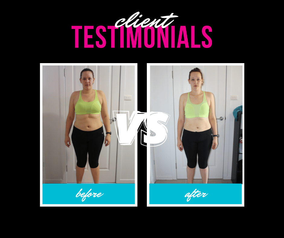 Kelsi Online Fitness Coaching client before and after 