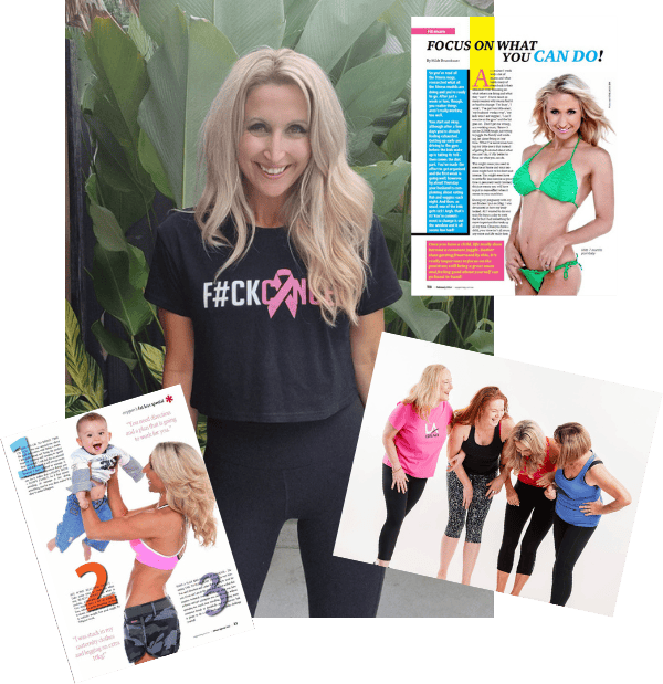 Your Online Fitness Coach Hilde with magazine articles 